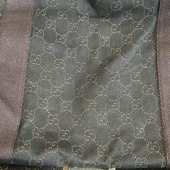 Gucci Black/Brown Collapsible Folding Travel Tote Bag Purse impeccable - Picture 16 of 17